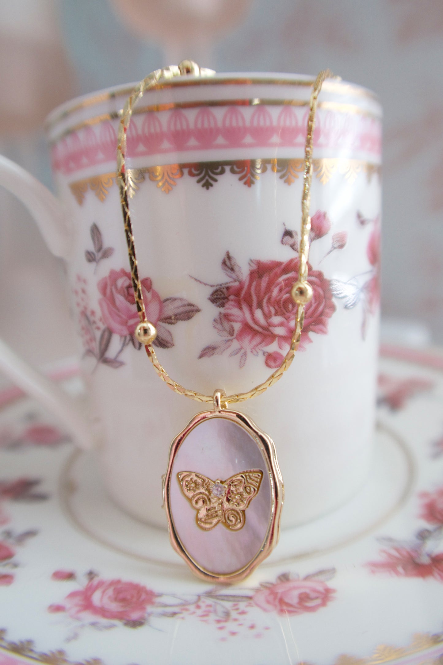 Whistledown’s Wings Locket Necklace