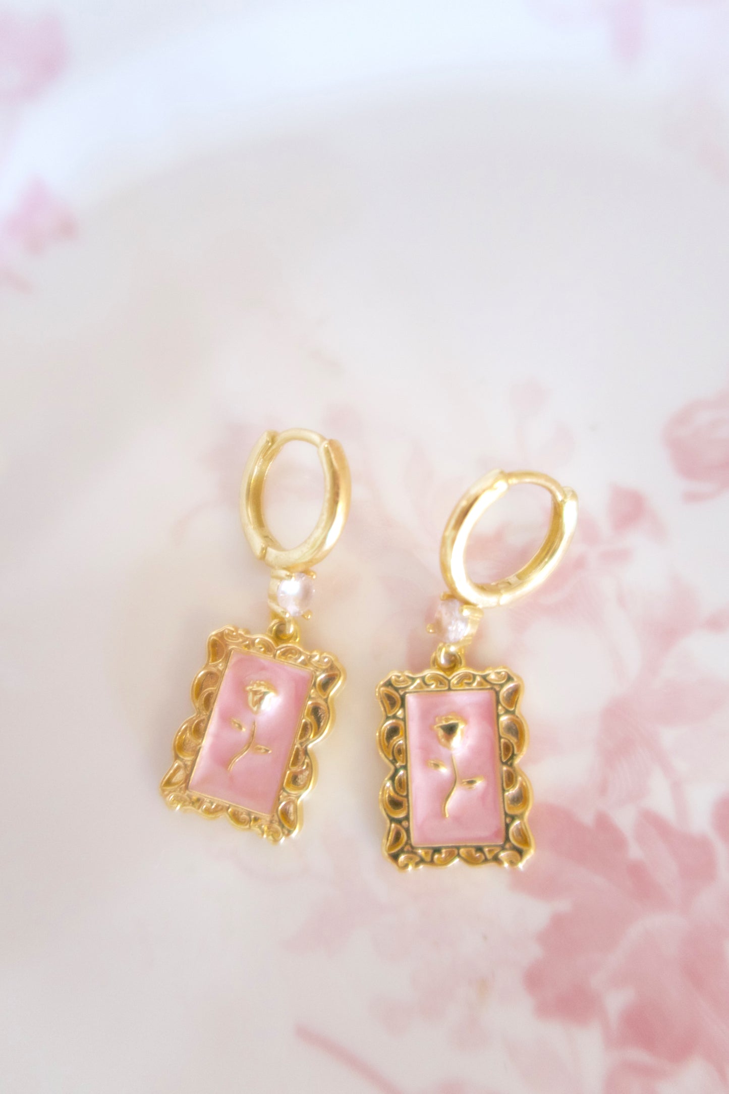 Fleur De Rose Earrings