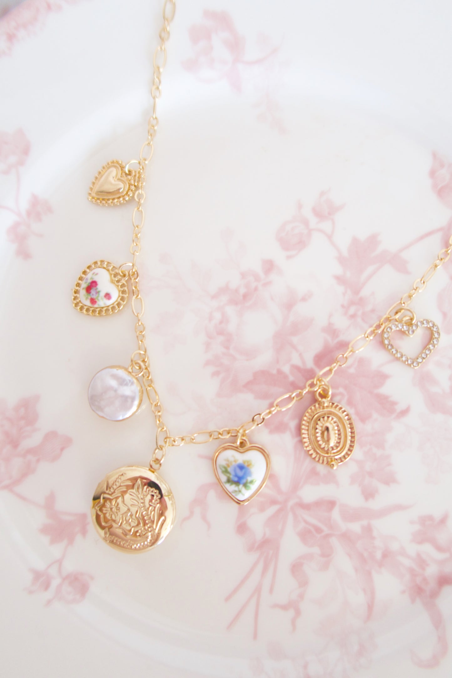 Cinderella’s Garden Locket Charm Necklace