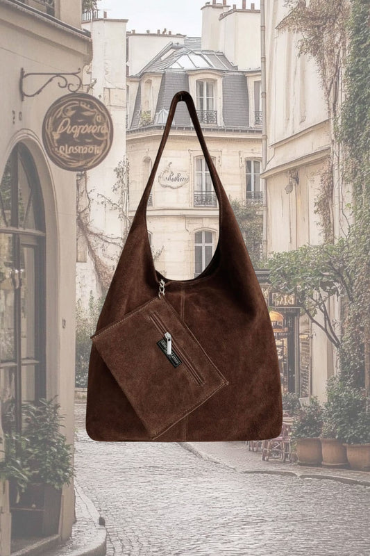 Siena Suede Hobo Bag