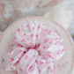 Rosy Romance Satin Scrunchie