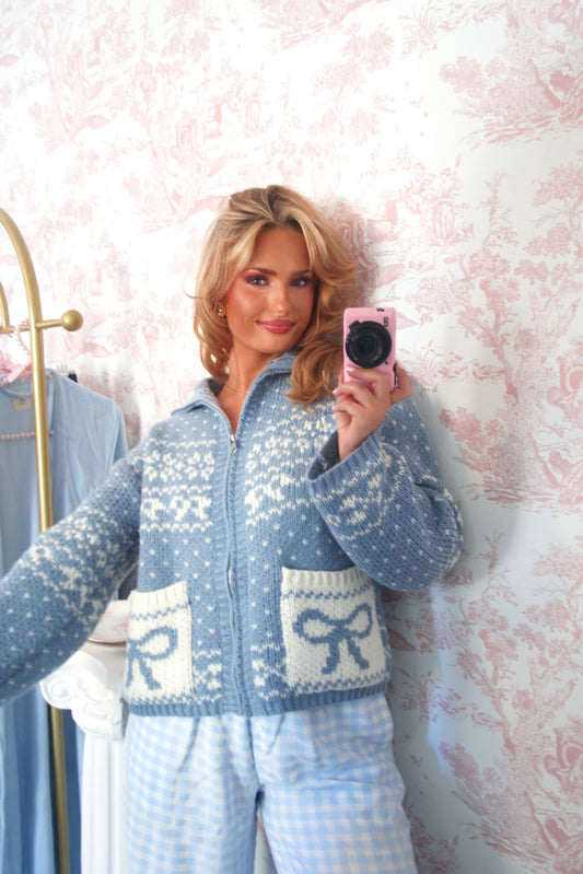 Elsa’s Snowflake Sweetheart Cardigan