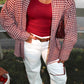 The Claret Ribbed Tank - Wine Stains