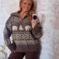 Brown Bear Jacquard Sweater