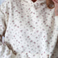 Vintage Floral Hoodie Set - Cream