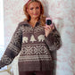 Brown Bear Jacquard Sweater