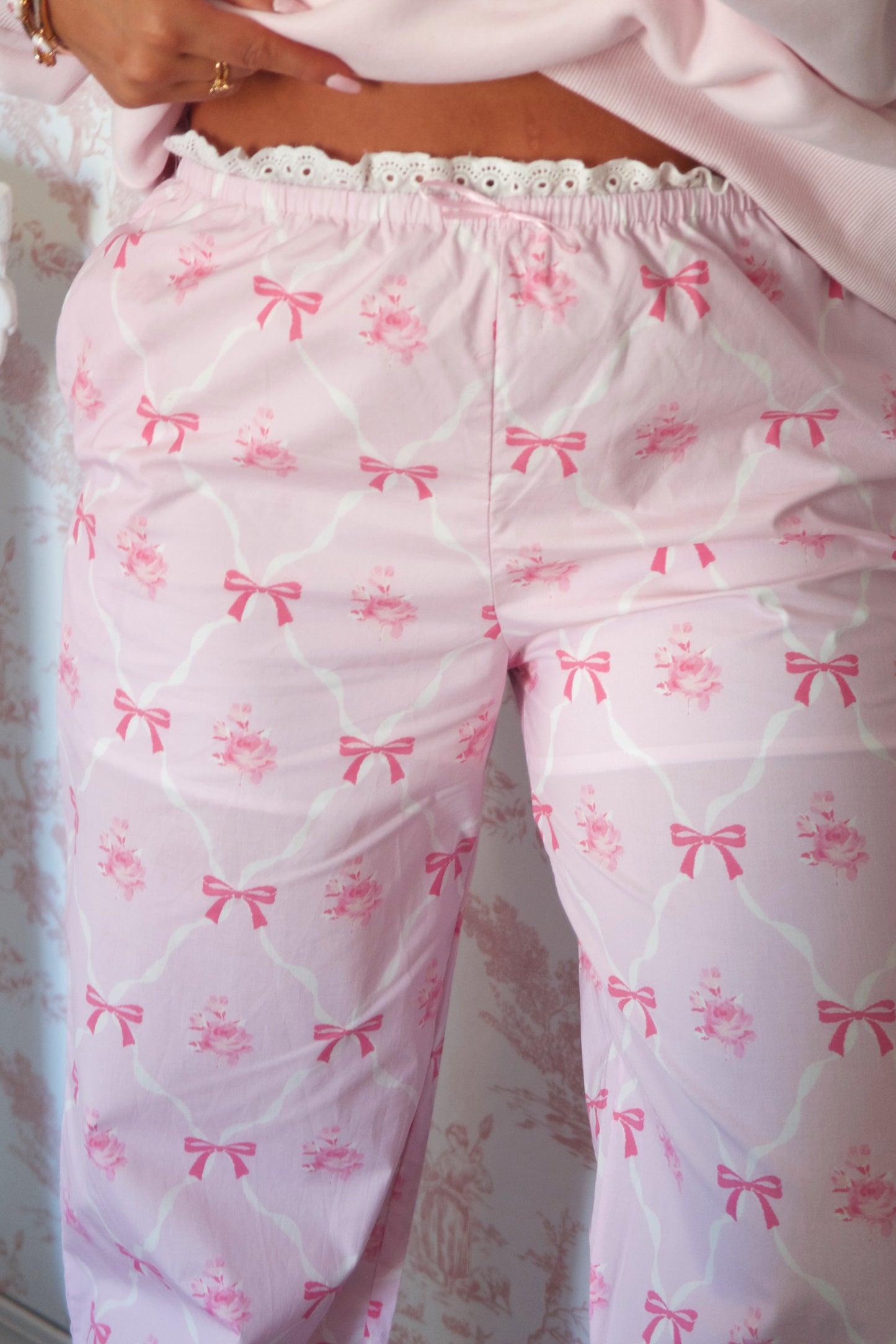 Dollhouse Blooms Pants - Aurora Pink