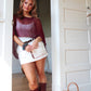 The Angel Veil Poncho - Bordeaux Whisper 9.12 PREORDER