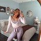 The Arabesque Wrap Top - Pink