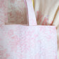 Toile En Rose Pink Quilted Tote Bag