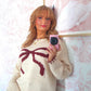 Darling Ribbon Sweater - Cherry Mocha