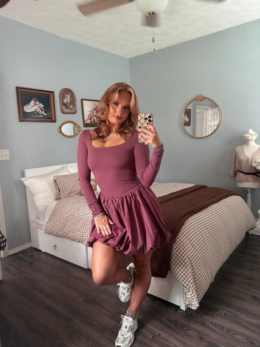 The Autumn Sonata Mulberry Romper