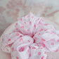 Rosy Romance Satin Scrunchie