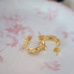 Gemma 24k Gold Hoops