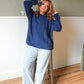 The Rory Cable Knit - Navy