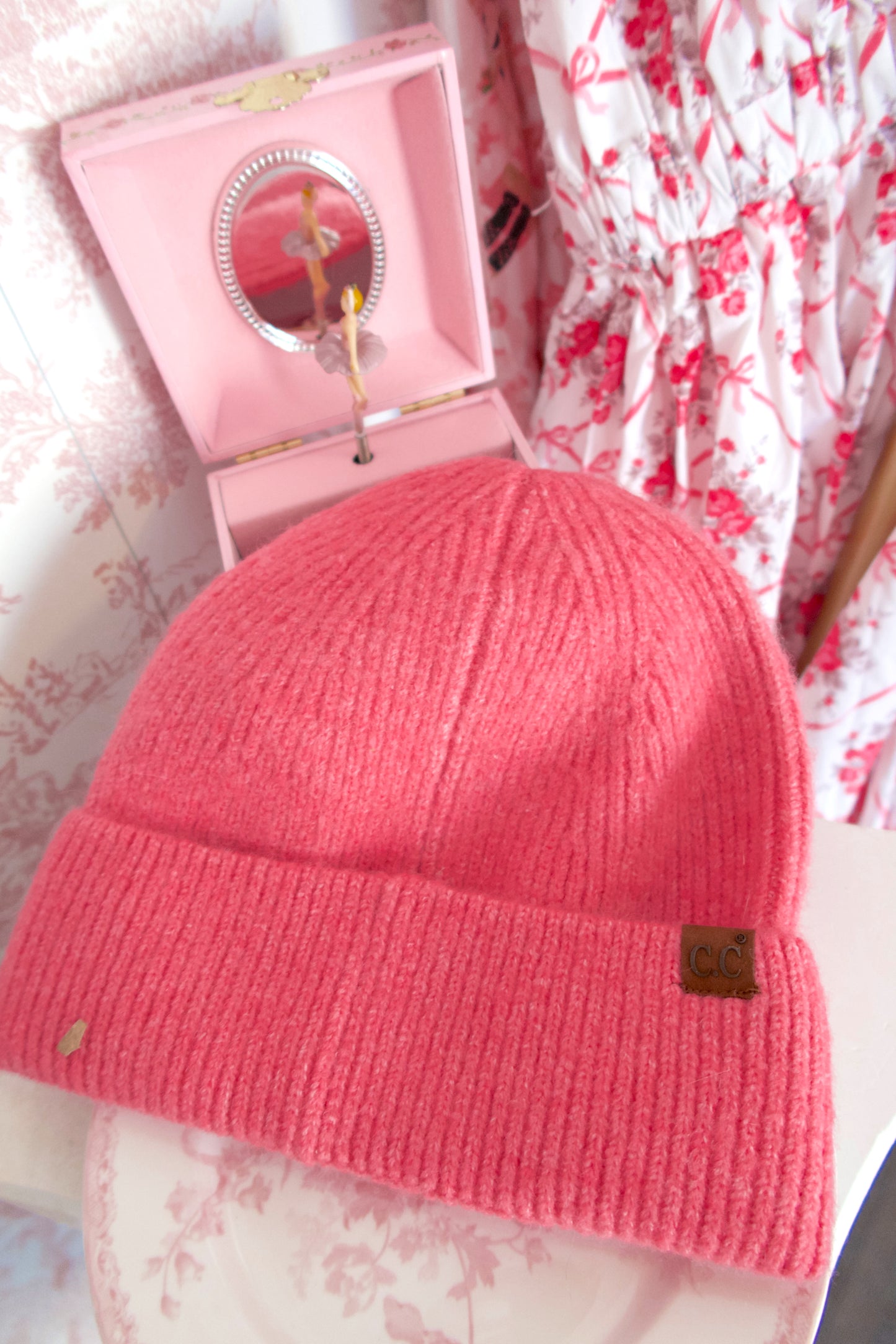 Pinkerbelle Bow Beanie Hat