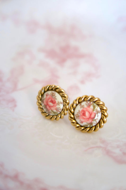 Lady Antoinette Button Earrings