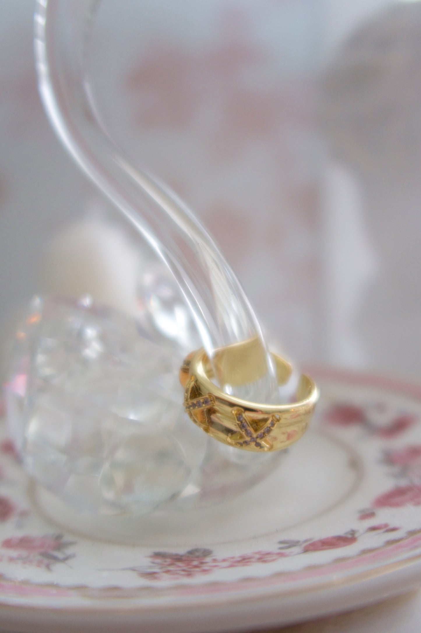 Gemma 24k Gold Filled Ring