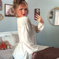 The Dauphine Babydoll Top - Oat