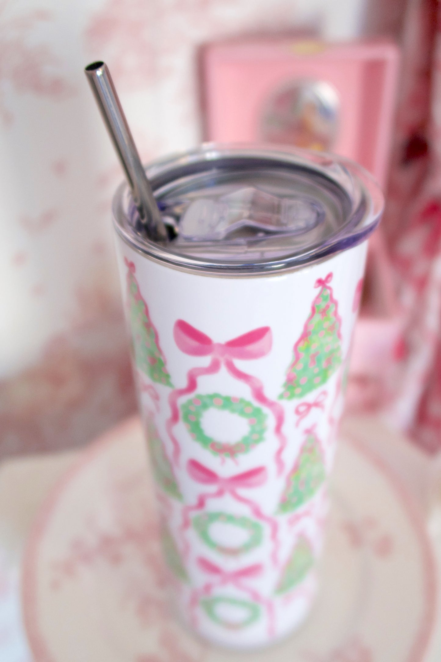 Wreath & Ribbon Tumbler