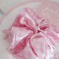 Pink Noel Satin Scrunchie