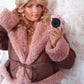 Vogue En Rose Fur Coat