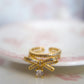 Ribboned Radiance 18k Gold Ring