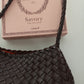 Le Chocolat Woven Shoulder Bag