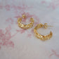 Gemma 24k Gold Hoops