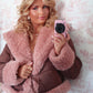 Vogue En Rose Fur Coat