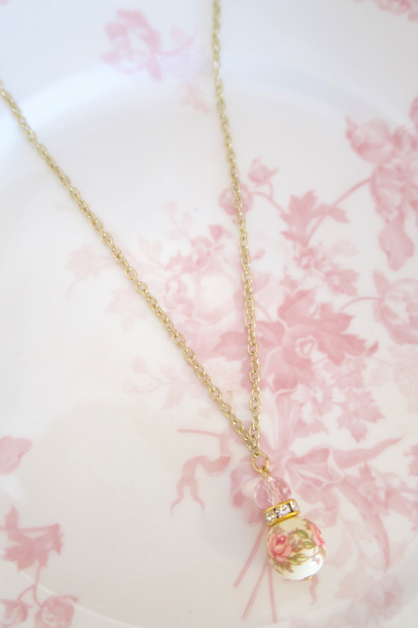 Rosy Tiara Necklace