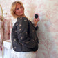 Embroidered Blooms Quilted Bomber Jacket