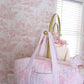 Toile En Rose Pink Quilted Weekender Bag