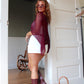 The Angel Veil Poncho - Bordeaux Whisper 9.12 PREORDER