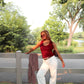 The Claret Ribbed Tank - Wine Stains