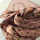 The Café de Flore Silk Scarf ☕ - Mocha RESTOCK