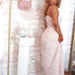 Blush Lacewood Midi Dress