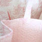 Toile En Rose Pink Quilted Tote Bag