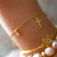 Duchess Diamond & Cross Bracelet