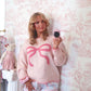 Darling Ribbon Sweater - Aurora’s Pink Kiss