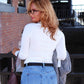 The Wren Turtleneck - White