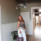 Ivory Allure Wide-Leg Jeans