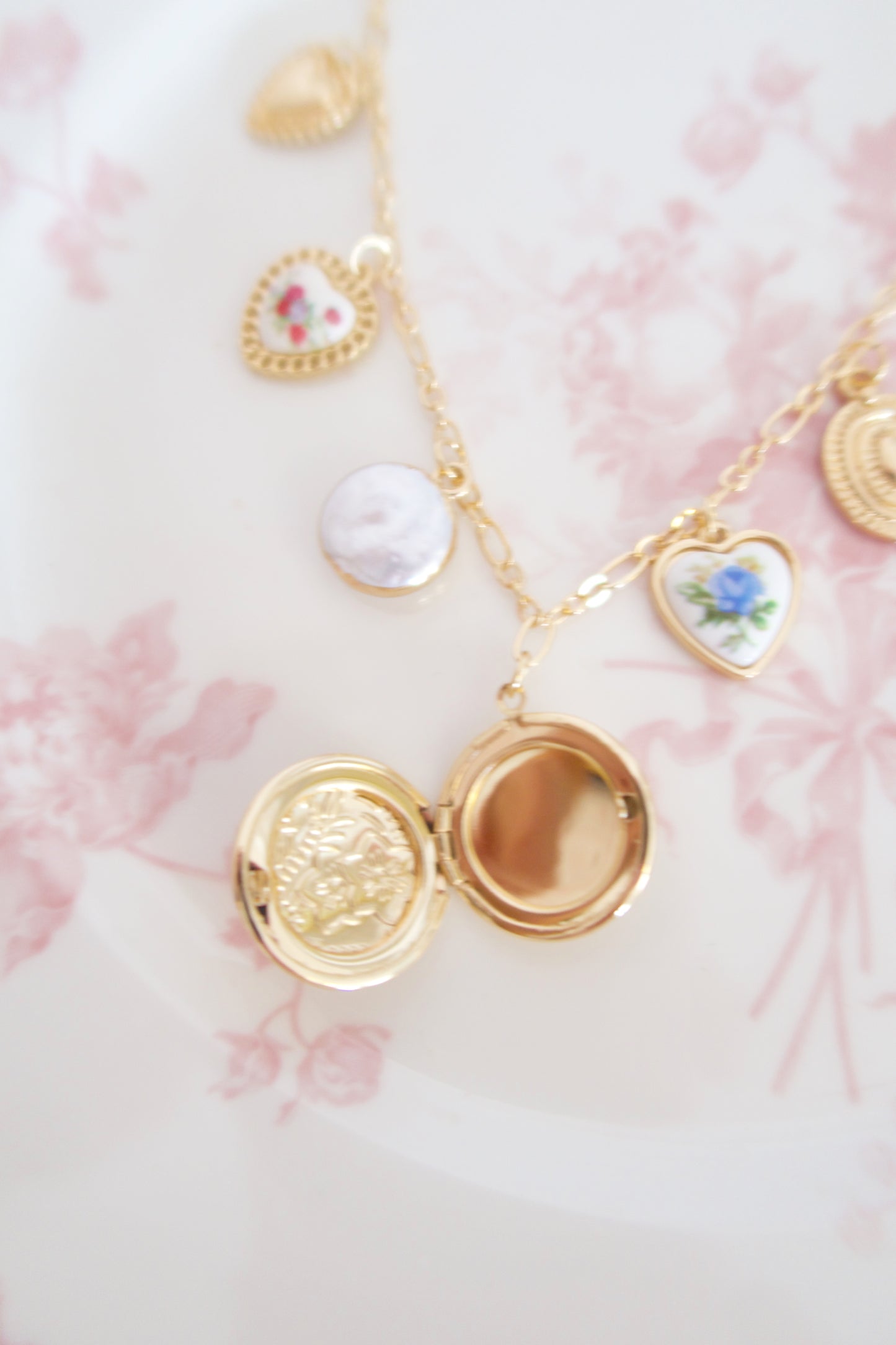 Cinderella’s Garden Locket Charm Necklace