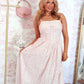 Blush Lacewood Midi Dress