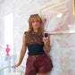 Maroon Muse Leather Shorts