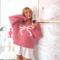 Cozy Coquette Sweater - Pink