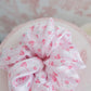 Rosy Romance Satin Scrunchie