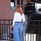 The Wren Turtleneck - White