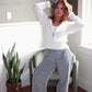 The Montmartre Zip Hoodie Knit - White