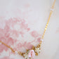 Gilded Garden Rose & Pearl Necklace